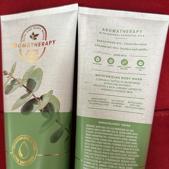 BBW 2pc Eucalyptus Spearmint Moisturizing Body Wash - Picture 2 of 2